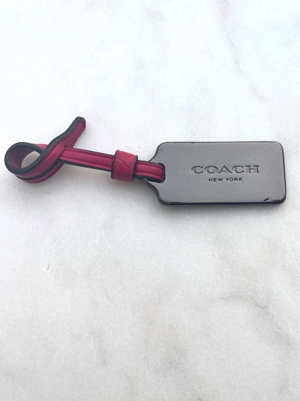 COACH Gunmetal Hang Tag, Heavy - Picture 2 of 5
